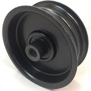 Terre Products Replacement Flat Idler Pulley - 3.25'' Flat Dia. - 3/8'' Bore - Steel 31325125C